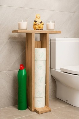 ORGANIZER TOALETOWY PRZYBORNIK STOJĄCA PÓŁKA DO ŁAZIENKI NA PAPIER