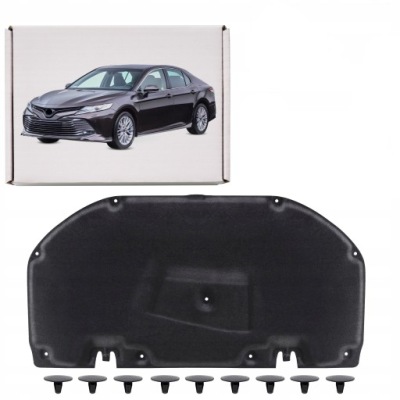 Toyota camry viii xv70 2018+ шумоизоляция капот 5334106480 + клипсы фото №1