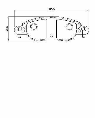 КОЛОДКИ ТОРМОЗНЫЕ CITROEN C5 1,8 16V 01-