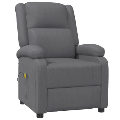 Krzesło fotel do masażu masujący VidaXL 348464 antracytowy, sztuczna skóra