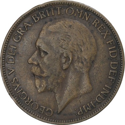 Moneta, Wielka Brytania, George V, Penny, 1927, VF