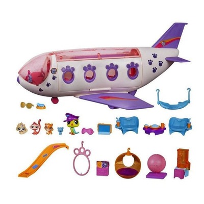 Hasbro Littlest Pet Shop Samolot Zwierzaków B1242 Figurki Zestaw