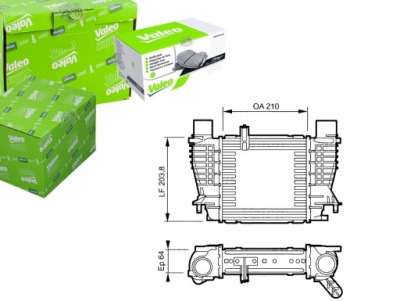 Valeo интеркулер renault clio modus 1,5 dci 05- фото №1