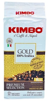 Włoska Kawa mielona GOLD 100% Arabica KIMBO 250g