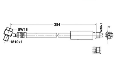 Ate шланг тормозной chevrolet malibu 2.0 d v300 фото №1