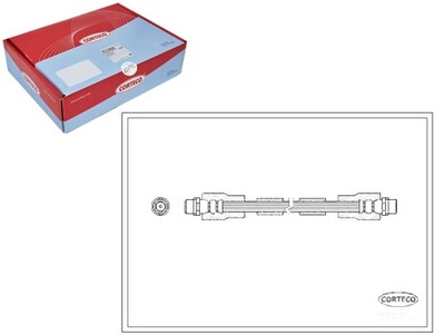 Шланг тормозной гибкий audi corteco фото №1