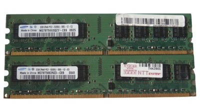 Pamięć DDR2 4GB 667MHz PC5300 Samsung 2x 2GB Dual