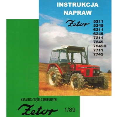 KATALOG PIEZAS DE REPUESTO + MANUAL REPARACIÓN ZETOR 5211 7211  