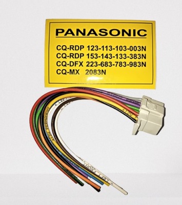 ZŁĄCZE DO RADIA PANASONIC CQ-RDP CQ-DFX CQ-MX