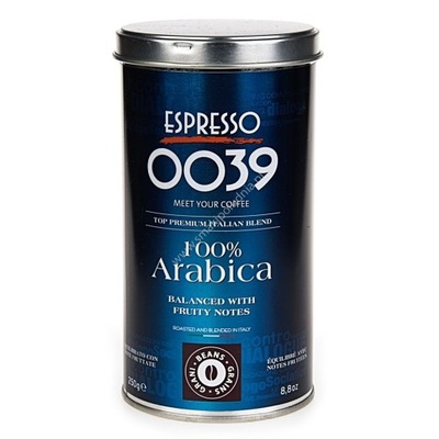 ESPRESSO 0039 100% ARABICA KAWA ZIARNO 250 PUSZKA