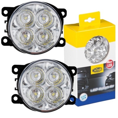 LIGHT DAYTIME LED ROUND 90MM DEDYKOWANE FOR DACIA FIAT FORD MITSUBISHI  