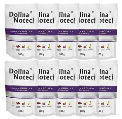 Dolina Noteci Królik z Żurawiną 10 x 500g