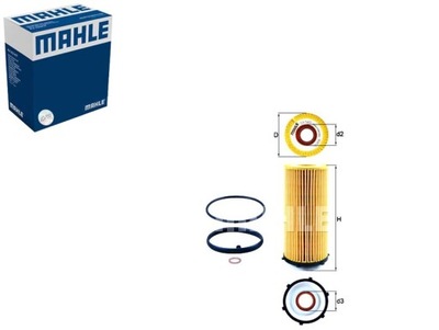 FILTRO ACEITES BMW MAHLE  