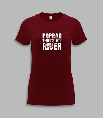 Koszulka d.rzeka POPRAD THAT'S MY RIVER Bordowy S