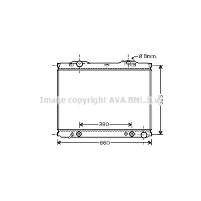 CHLODNICA, SISTEMA DE REFRIGERACIÓN DEL MOTOR AVA QUALITY COOLING KA2056  