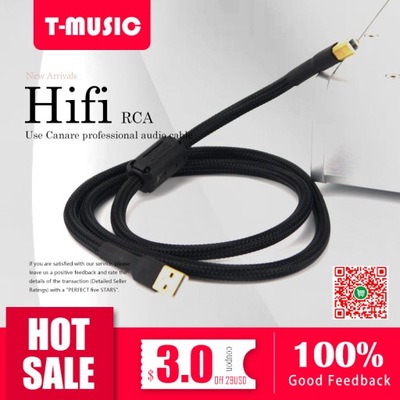 1 szt. Rodzaj USB A-B kabel Audio HiFi CANARE L-4