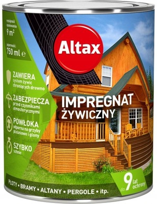 Altax Impregnat Żywiczny Do Drewna 0,75L - Dąb