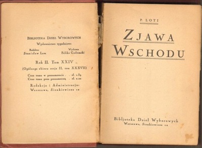 ZJAWA WSCHODU - P. LOTI 1925