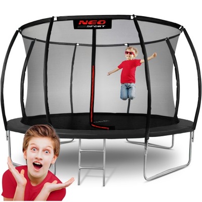 TRAMPOLINA OGRODOWA DLA DZIECI 374cm 12ft PREMIUM