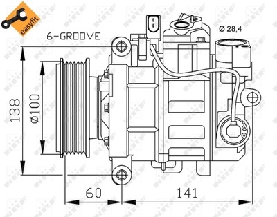 KOMPRESORIUS KONDICIONAVIMAS EASY FIT 32263 