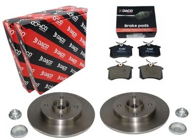 Гальмівні диски гальмівні колодки задня citroen c4 peugeot 207 208 фото №1