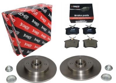 Гальмівні диски гальмівні колодки задня citroen c4 peugeot 307 207 208 фото №1