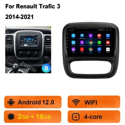 NAWIGATOR GPS PARA RENAULT TRAFIC 3 2014-2021 PARA OPLA VIVARO B 2014-2018  