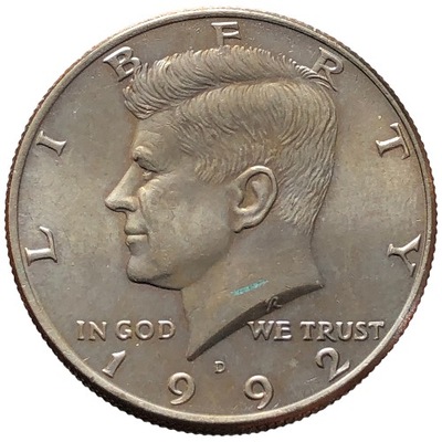 86733. USA - 1/2 dolara - 1992r. - D