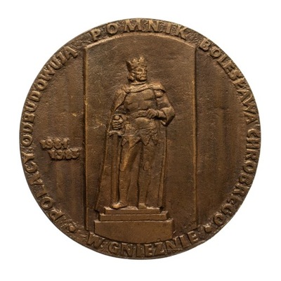 MEDAL ODBUDOWA POMNIKA B. CHROBREGO GNIEZNO