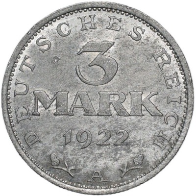 3 Marki 1922 A - bez napisu