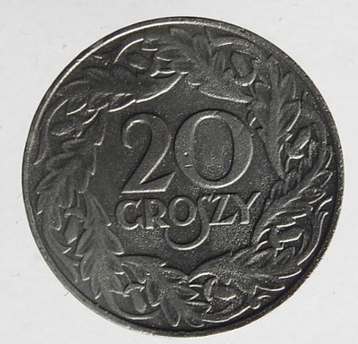 D47. GENERALNA GUBERNIA 20 GROSZY 1923