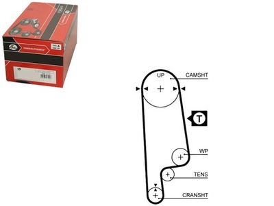 Gates ремінь розподільного валу honda civic ii shuttle 1.4 i фото №1