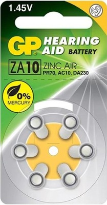 Bateria do aparatów słuchowych GP Battery ZA10 6 szt.