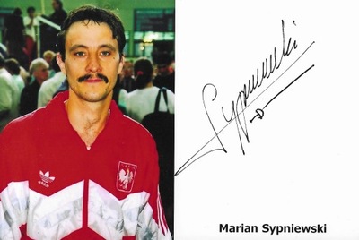 Autograf Marian Sypniewski, brąz IO 1980 i 1992