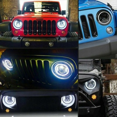 PARA LAND ROVER DEFENDER 90 110 130 7 PULGADAS DIODO LUMINOSO LED REFLE  