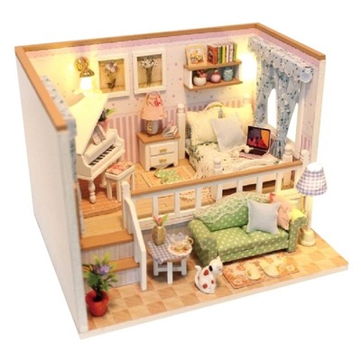 1/24 Dollhouse Miniaturowy zestaw do domu DIY