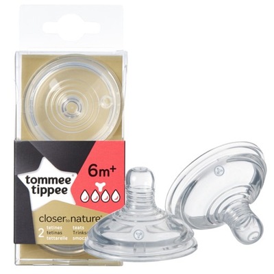 TOMMEE TIPPEE SMOCZEK DO BUTELKI KASZKA 6M+ 2 szt.