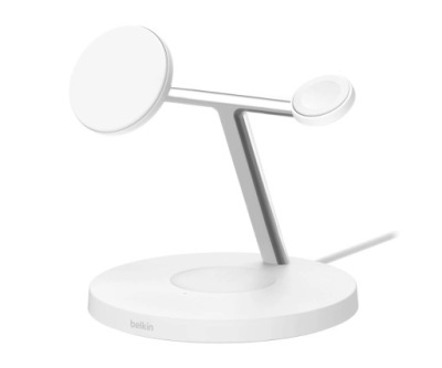 Stacja do ładowania Belkin Boost Charge Pro Qi2 15W 3w1 (MagSafe) Biała