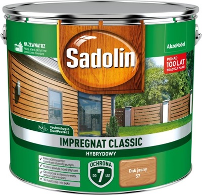 SADOLIN CLASSIC - impregnat do drewna Dąb Jasny 9L