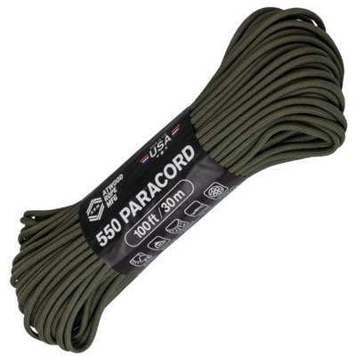 Linka Atwood 550 Rope Paracord 4mm/30m Olive Drab