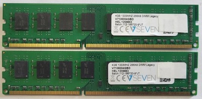 Pamięć RAM V7 8GB (2x4GB) DDR3 1333MHz - V7106004GBD