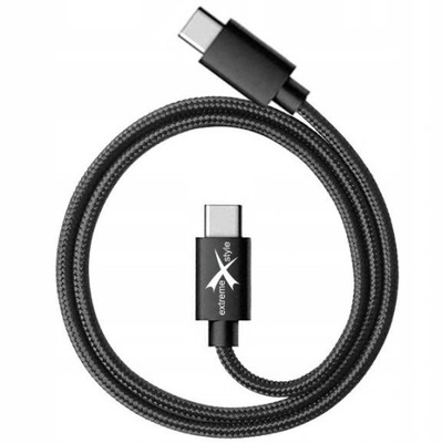 Kabel 1m USB-C -USB-C Typ-C 100cm oplot wzmocniony