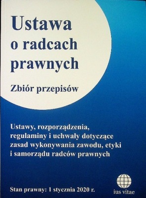 Ustawa o radcach prawnych zbiór przepisów