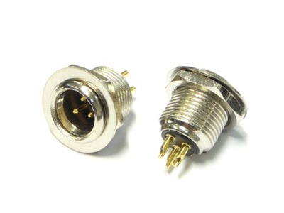 Wtyk XLR mini 3 Pin do obudowy