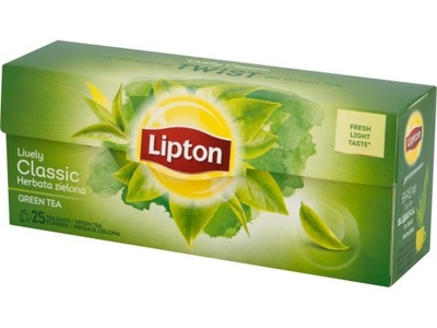 Zielona herbata Lipton Green Tea Classic 25 sztuk