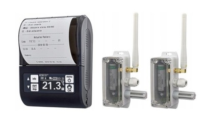 REGISTRATORIUS TEMPERATŪROS DR203 + 2 CZUJKI BEZPRZEWODOWE 