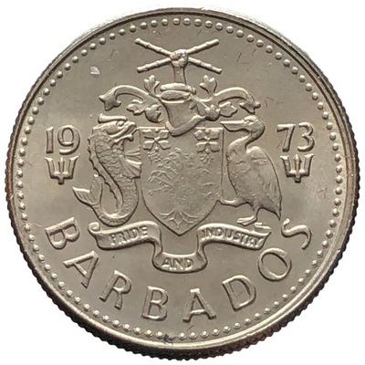 87021. Barbados - 10 centów - 1973r.