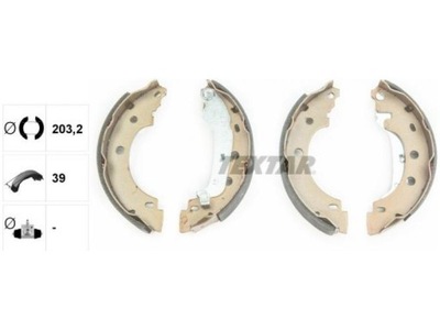 BRAKE SHOES HAM. RENAULT KANGOO 97-  