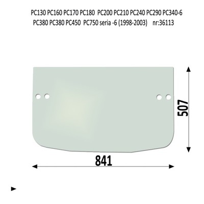 STIKLAS APATINĖ KOMATSU PC PW 130 160 170 180 200 210 