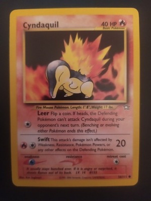 Cyndaquil Neo Genesis 2000 rok 56/111